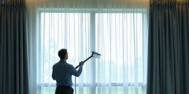 Commercial curtain steam cleaning service mount-cottrell-vic hotels offices