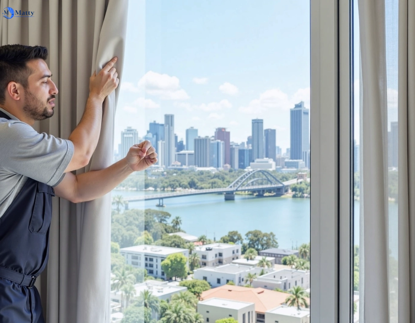 Professional curtain steam cleaning service mount-cottrell-vic QLD by Matty Curtain Cleaning